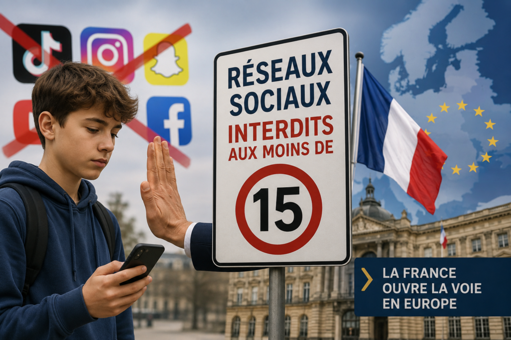 Interdiction Réseaux sociaux interdits moins de 15 ans : la loi est votée